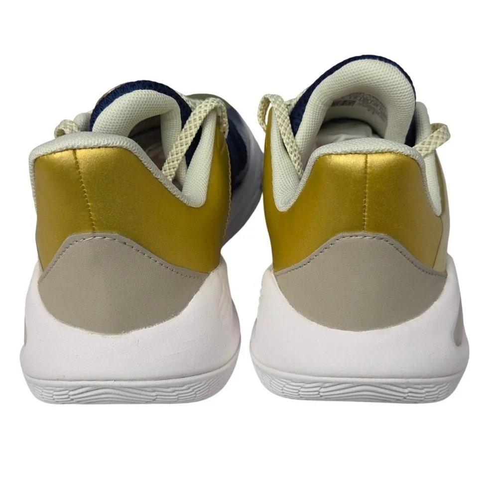 Under Armour Curry 11 GS Basketball Shoes Blue Gold Sz 7Y Youth Boy Sneakers New